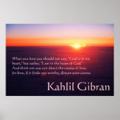 On Love - The Prophet by Kahlil Gibran ポスター (正面)