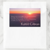 On Love - The Prophet by Kahlil Gibran 長方形シール (バッグ)