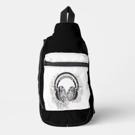 On MeヘッドフォンAI art スリングバッグ