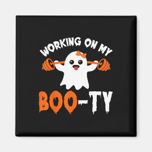 On My Boo-ty Gym Boty-Tee幽霊プンメンズウィメンズ マグネット