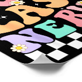 On My Moms Last Nerve Funny Groovy Quote For Kids  ポスター (角)