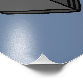 On My Puter Funny Computer Gray Cat Meme フォトプリント (角)