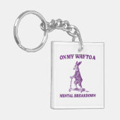 On My Way To A Mental Breakdown Rabbit キーホルダー (正面左)