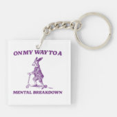 On My Way To A Mental Breakdown Rabbit キーホルダー (裏面)