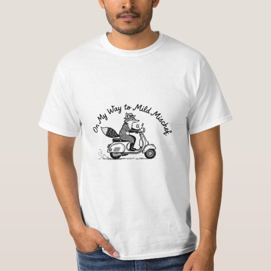 On My Way to Mild Mischief – Fox Scooter T-Shirt Tシャツ (正面)