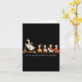 On My Way To Spread The Goosepel カード (黄色い花)