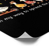 On My Way To Spread The Gospel Funny Goose Christi ポスター (角)