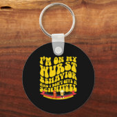 On My Wurst Behavior And I Dont Give A Schnitzel キーホルダー (正面)