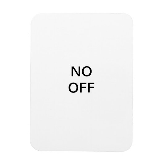 「ON & OFF」のマグネット マグネット (縦)