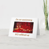ON *OUR ANNIVERSARY* CELEBRATE *US* カード (正面)