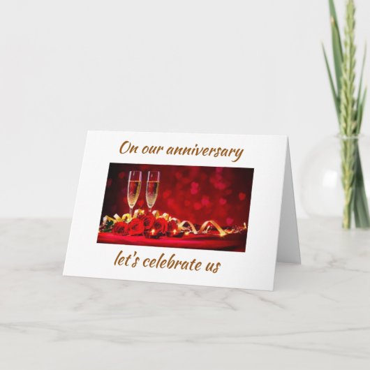 ON *OUR ANNIVERSARY* CELEBRATE *US* カード (正面)
