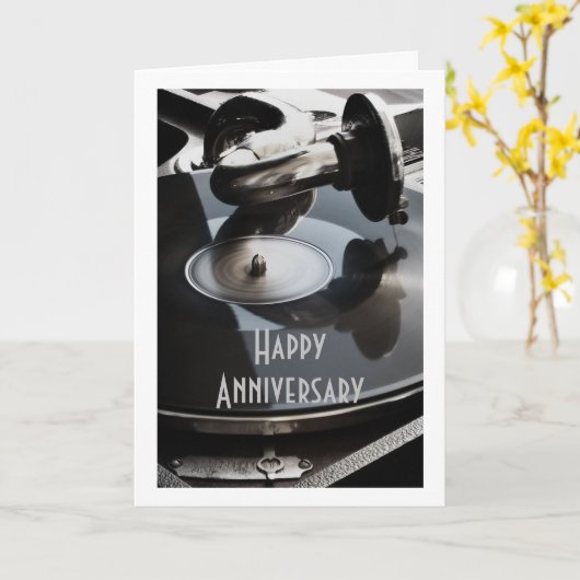 ON **OUR ANNIVERSARY** MUSIC TO MY EARS カード (黄色い花)