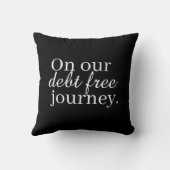 'On Our Debt Free Journey' Motivation Consistency  クッション (裏面)
