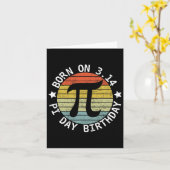 On Pi生まれ Day誕生日ハッピー14 3月Pi Day Teac カード (黄色い花)