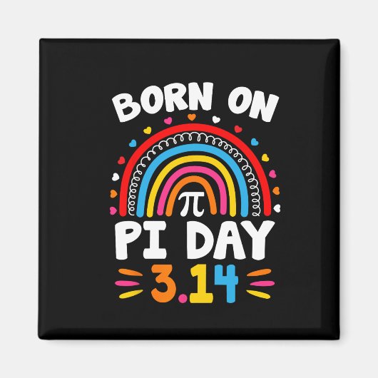 On Pi 生まれ Day誕生日2025 Happy Pi Day Math Tea マグネット (正面)