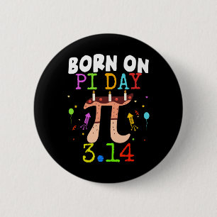 On Pi 生まれ Day誕生日2025 Happy Pi Day Math Tea 缶バッジ