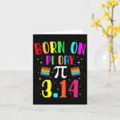 On Pi 生まれ Day 3月誕生日算数ギーク先生A カード (黄色い花)