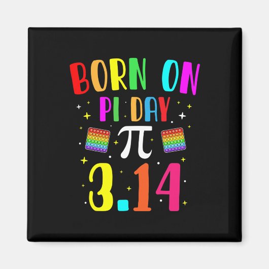 On Pi 生まれ Day 3月誕生日算数ギーク先生A マグネット (正面)