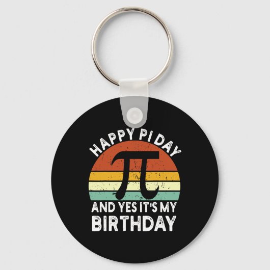 On Pi Day生まれ誕生日Happy 14 On March 14 Th Tea キーホルダー (正面)