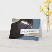 On Record誕生日グリーティングカード カード (黄色い花)