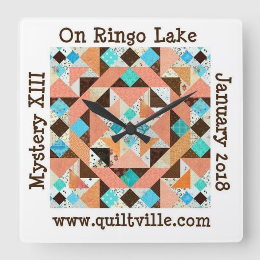On Ringo Lake clock スクエア壁時計 (正面)
