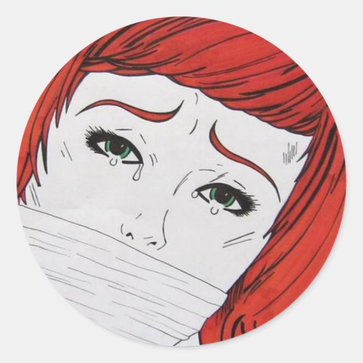 ON SALE！誘拐シール ラウンドシール (正面)