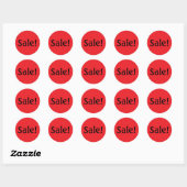 On Sale Simple Red Sticker Round Circle ラウンドシール (シート)