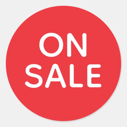 On Sale Sticker | Red Label Promotion ラウンドシール (正面)