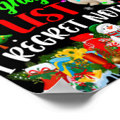 On Santas Naughty List Xmas American Eskimo T Shir ポスター (角)