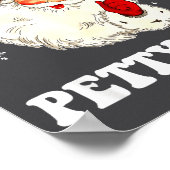 On Santa's Petty List Santa Christmas Xmas Holiday ポスター (角)