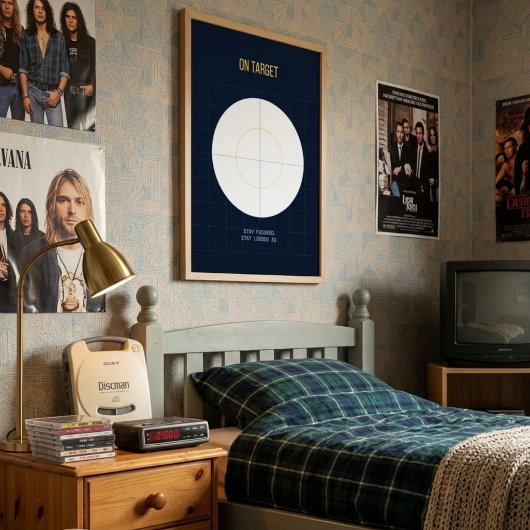 On Target — 90s Maximalist Poster | Retro Bedroom  ポスター