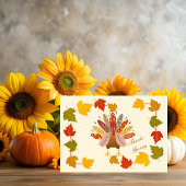 On Thanksgiving we wish you love カード