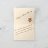 On Thanksgiving we wish you love カード (内部)