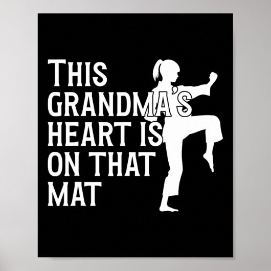 On That Mat Karate Grandma Proud Karate Grandmothe ポスター (正面)