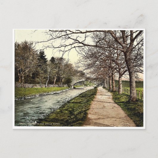 On the Annan water, Moffat, Scotlandクラシック写真 ポストカード (正面)