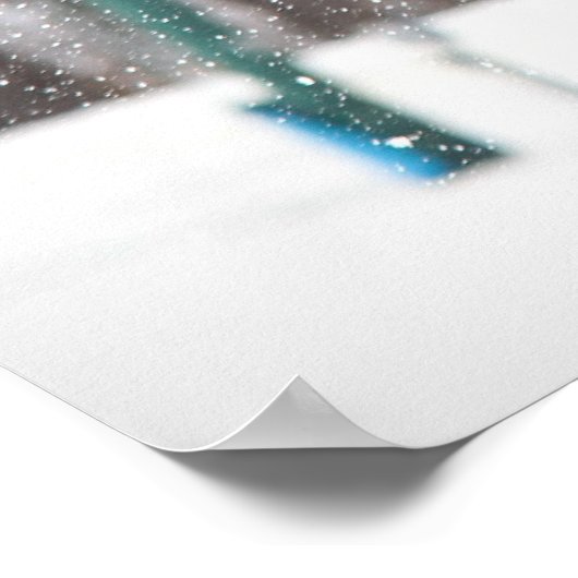 On the Attack Snowmobileプリント ポスター (角)