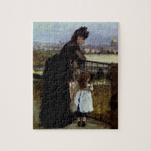 On The Balcony by Berthe Morisot ジグソーパズル (縦)