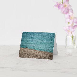 On the beach at Beer カード
