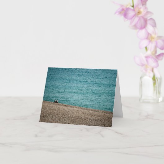 On the beach at Beer カード (蘭)