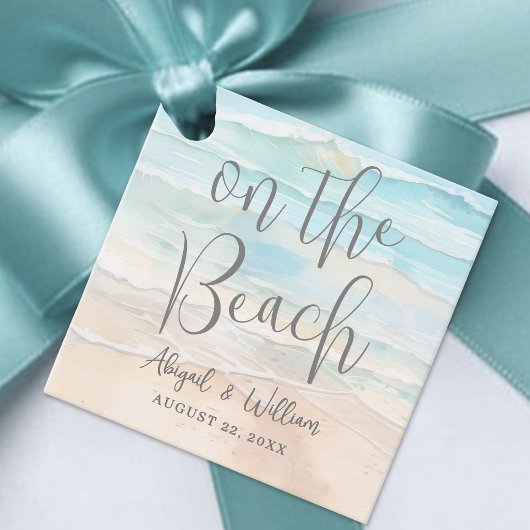 On The Beach Wedding フェイバータグ