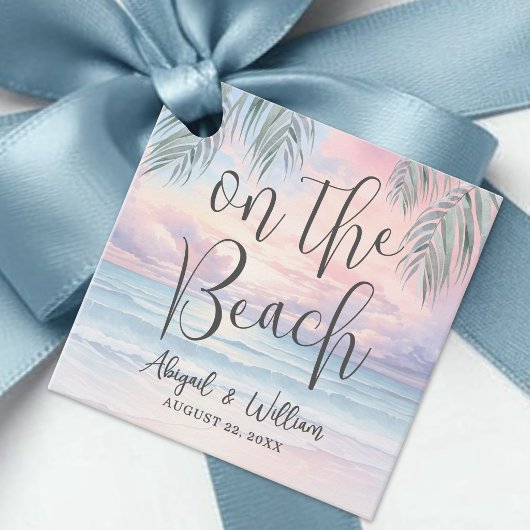 On The Beach Wedding フェイバータグ