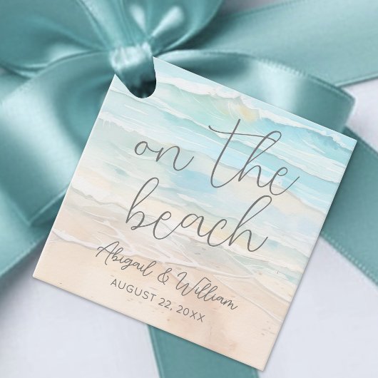 On The Beach Wedding フェイバータグ