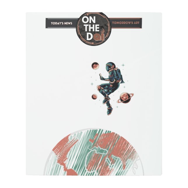 ON THE Dai Newsメタルウォールアート メタルプリント (正面)