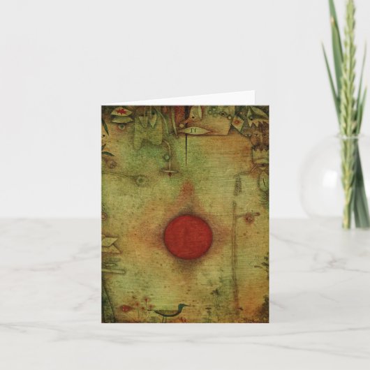 On the Edge, Ad Marginem by Paul Klee サンキューカード (正面)