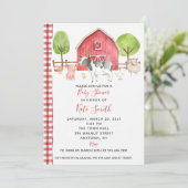 On the Farm Baby Shawer（農場でのベビーシャワー） 招待状 (スタンド正面)