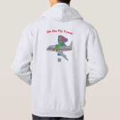 On the Fly Travel Mascot Pretty Pink T-Shirt パーカ (裏面)