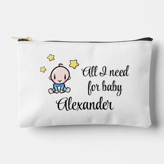 On The Go Bag, Baby Boy, Personalized アクセサリーポーチ (正面)