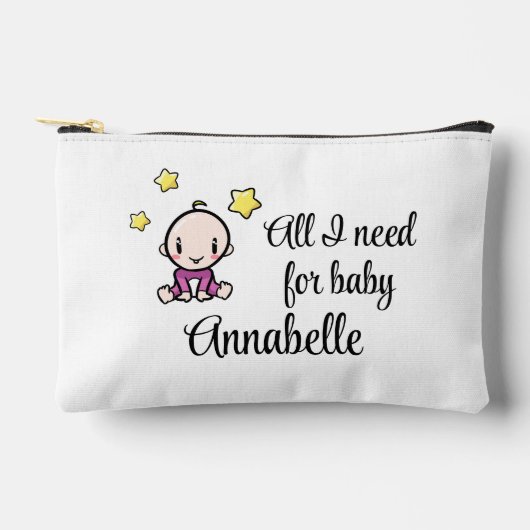 On The Go Bag, Baby Girl, Personalized  アクセサリーポーチ (正面)