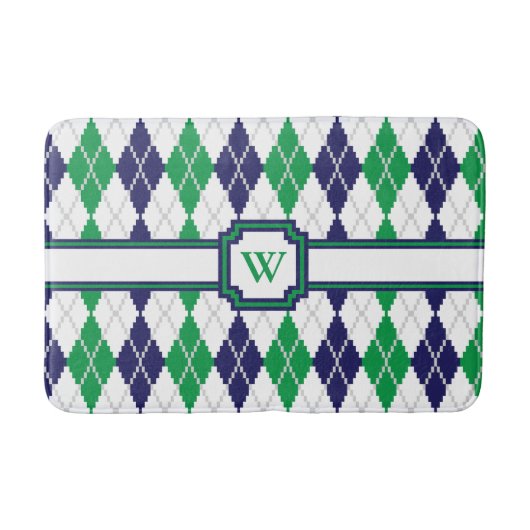 On the Green アーガイル Bath Mat バスマット (正面)