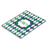 On the Green アーガイル Notebook ノートブック (左側)